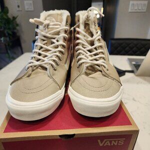 Vans SK8-Hi Cordura Sherpa Walnut - Brown / 10 MENS WINTER BOOTS NEW